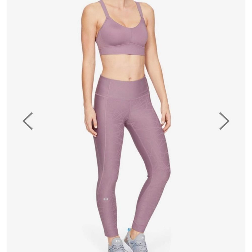 Under Armour purple heat gear compression leggings